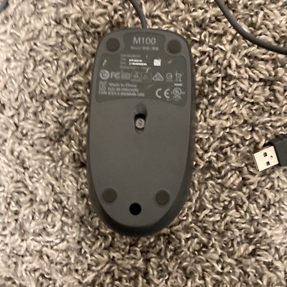 Logitech mouse gray wired - Picture 4 of 4